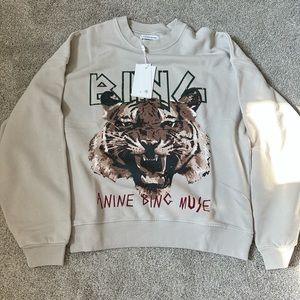 Anine Bing tiger stone sweatshirt authentic